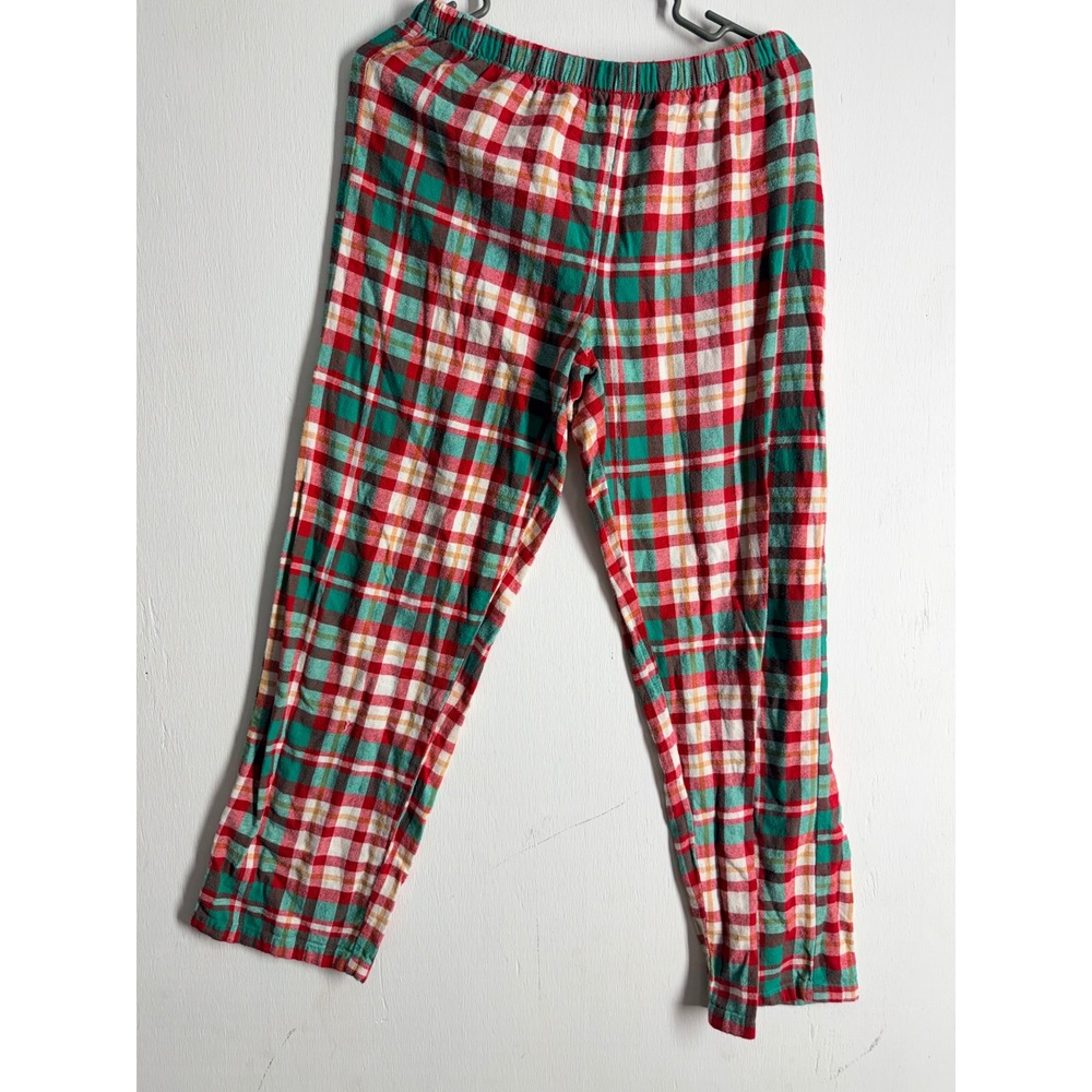 Jammies For Your Families Red Green Plaid Cotton Pajama Pants Women Small